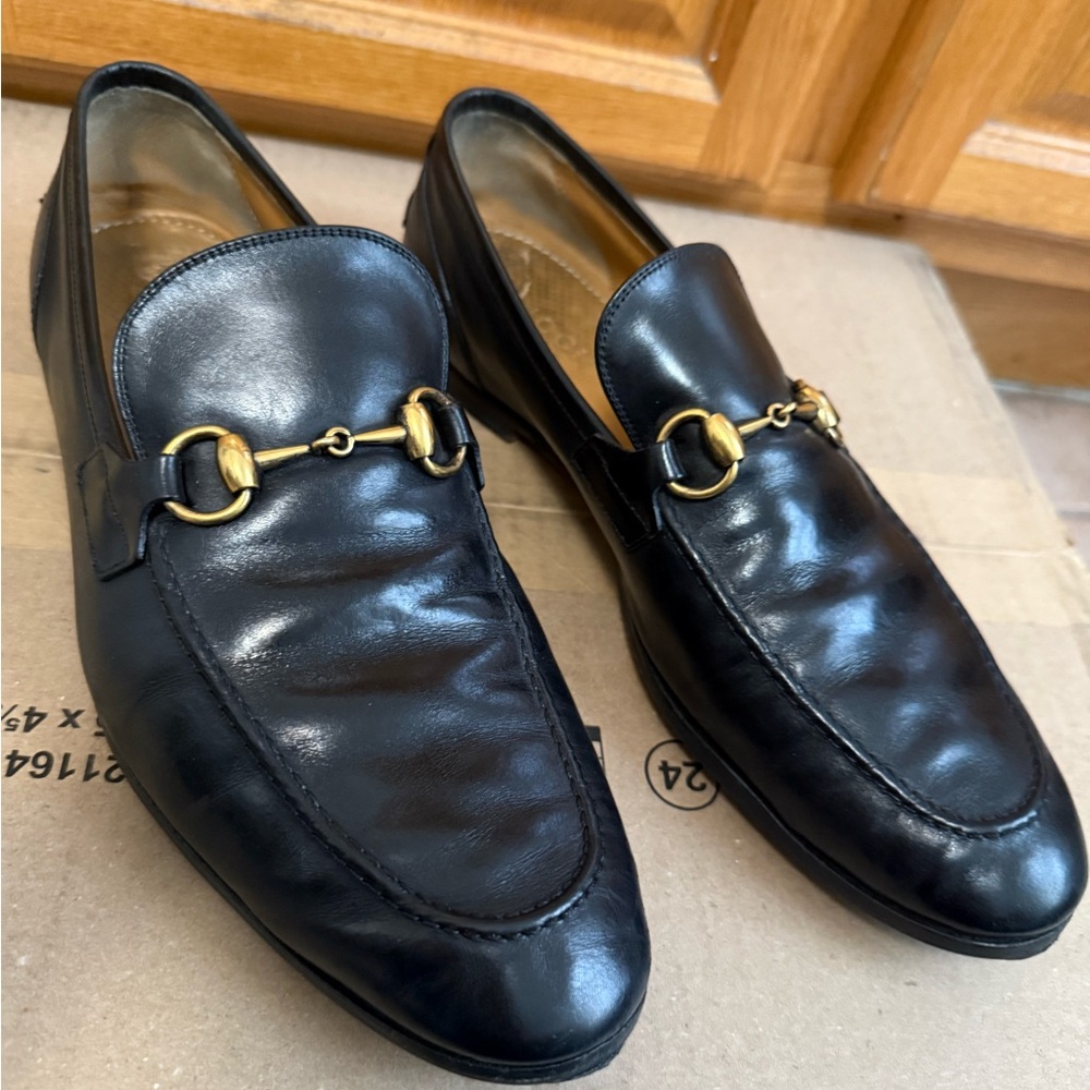 Gucci classic loafers 8 1/2 black excellencet cond taken care of - Picture 14 of 16